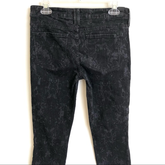 Vince Dylan Black Floral Ankle Skinny Jeans 27 - Picture 5 of 11